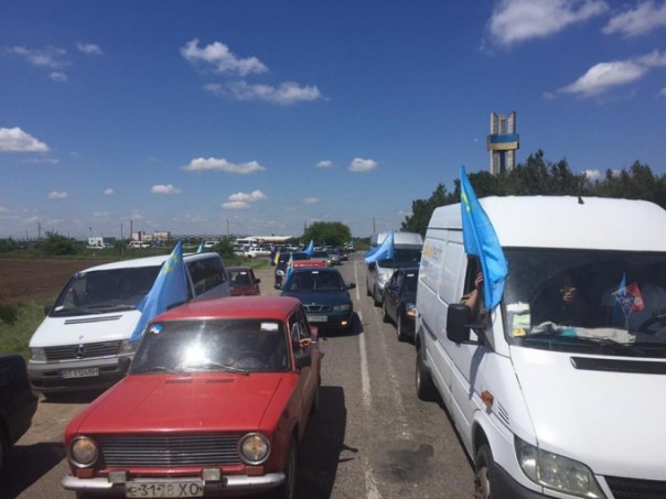 Ислямов с меджлисовцами бузит на границе с Крымом