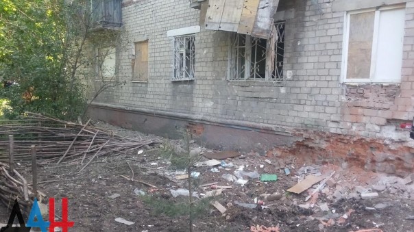 Куйбышевский район г. Донецк. Последствия обстрела укрофашистами (28-05-2016)