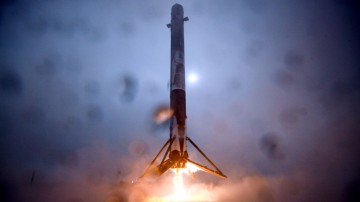 SpaceX выложила 360-градусное видео приземления первой ступени Falcon 9