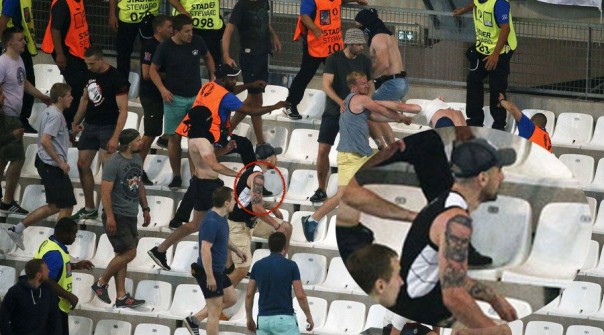 Были ли русскими болельщики на стадионе в Марселе?