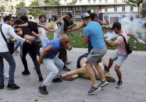 Были ли русскими болельщики на стадионе в Марселе?