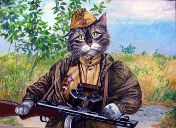Военные (и не только) коты художника Александра Завалий
