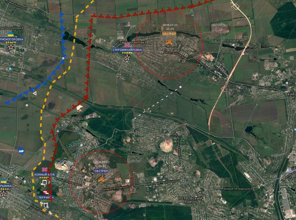 Сводка от МО ДНР 27 июля 2016 года.  Колонна иностранных наемников направляется в украинскую воинскую часть