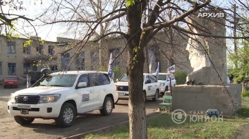 Наблюдатели ОБСЕ посетили Зайцево. 07.07.2016