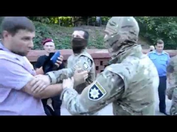 В Америке бы застрелили, в России - посадили, а в нэзалэжной по хер...