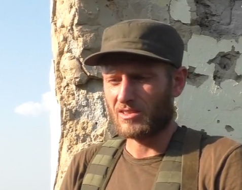 Грузинские наемники не скрывают своего присутствия в зоне АТО, вывешивая свои флаги на позициях