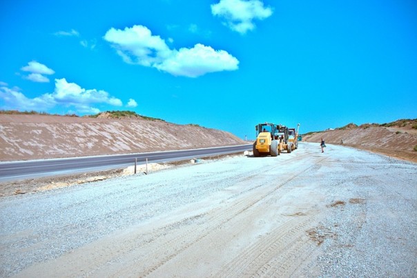 Строительство автомобильной дороги к Крымскому мосту