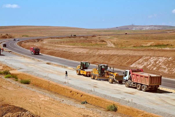 Строительство автомобильной дороги к Крымскому мосту