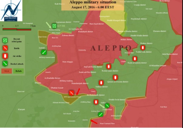 Битва за Алеппо. Военная обстановка на 17.08.2016. Colonel Cassad Битва за Алеппо. Военная обстановка на 17.08.2016. Colonel Cassad