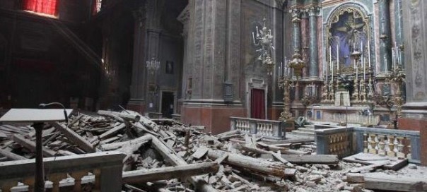 Землетрясение разрушило итальянский город Аматриче Землетрясение разрушило итальянский город Аматриче