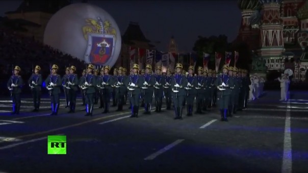 Церемония открытия фестиваля военных оркестров «Спасская башня – 2016»