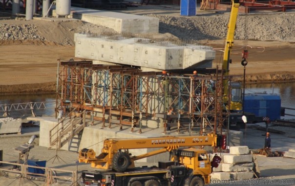 Киностудия "МосТфильм" представляет: Газовый мост в Крым. Стройка на керченском берегу Киностудия "МосТфильм" представляет: Газовый мост в Крым. Стройка на керченском берегу