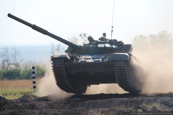 Завершающийся этап Танкового биатлона в ДНР 2016