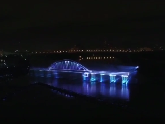 Крымский мост на фестивале "Круг Света" и строительство моста настоящего на косе Тузла (от Тамани до РМ-1 25-09-2016)