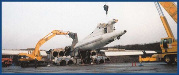 Утилизация стратегических бомбардировщиков Ту-160 на территории Украины