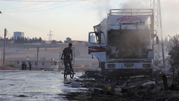 В Минобороны рассказали о беспилотнике коалиции в районе атаки на гумконвой