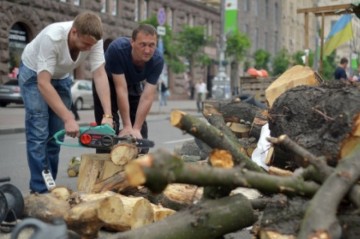 Скакуны запасаются на зиму дровами: газа нет, тарифы непосильны