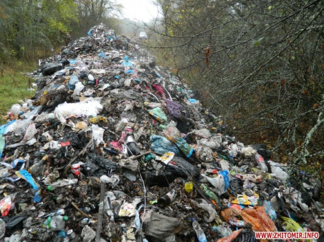 На Ровенщине перевернулась фура с мусором из Львова На Ровенщине перевернулась фура с мусором из Львова