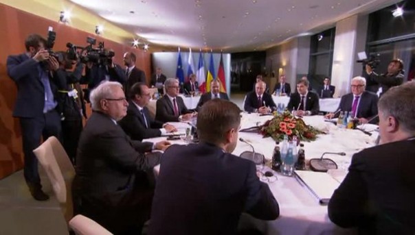 Переговоры лидеров нормандской четверки завершены Переговоры лидеров нормандской четверки завершены