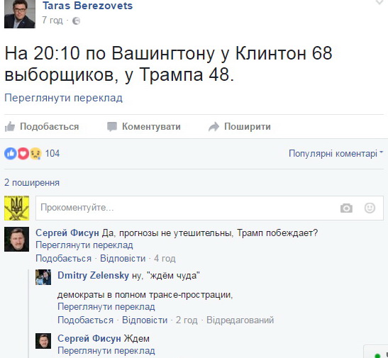 Яка бл… зрада! — украинские соцсети о победе Трампа Яка бл… зрада! — украинские соцсети о победе Трампа