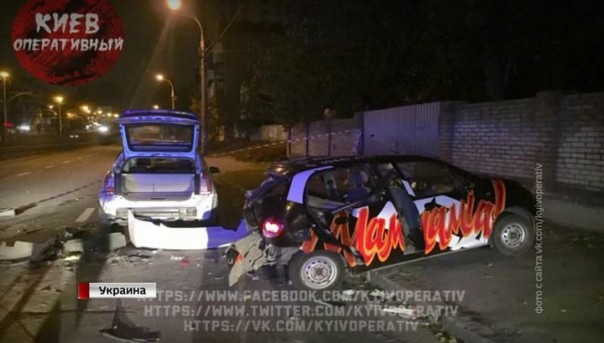 Пьяное ДТП: сын украинского нардепа разбил патрульный автомобиль