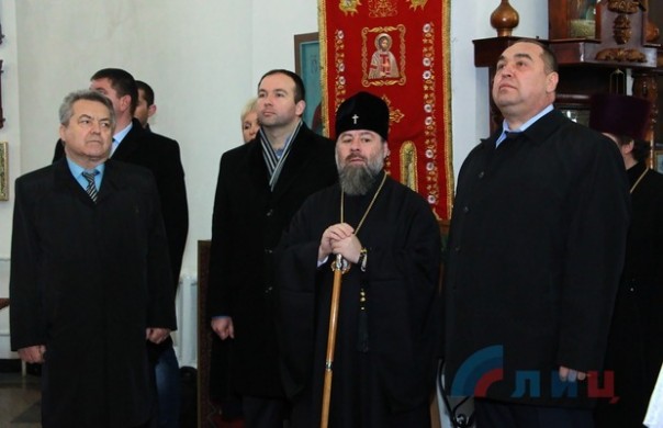 Глава ЛНР принял участие в установке в Луганске закладного камня памятника Александру Невскому Глава ЛНР принял участие в установке в Луганске закладного камня памятника Александру Невскому