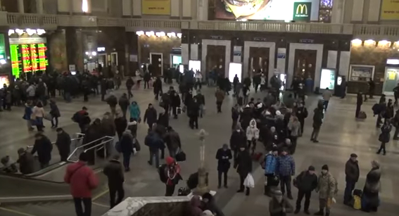 Песенный флешмоб. Пермский край, Ильинский район, с.Сретенское, Снежное, Воронеж, Симферополь, Киев, Дебальцево