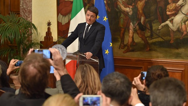 Премьер-министр Италии Маттео Ренци объявил о своей отставке