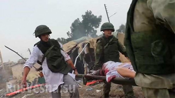 Смерть глазами военного: первые секунды после обстрела госпиталя МО РФ в Алеппо сняты на камеру GoPro (18+)