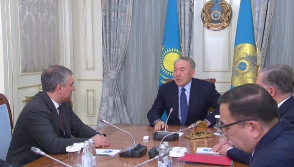 Володин и Назарбаев обсудили отношения России и Казахстане