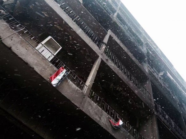 Первый снег в Алеппо. Первый снег в Алеппо.