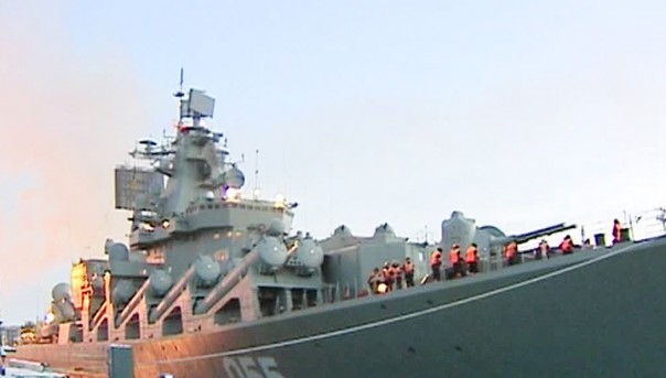 Обновленный ракетный крейсер "Маршал Устинов" и атомная подлодка спецназначения «Подмосковье» переданы ВМФ России после модернизации