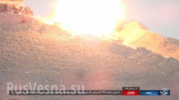 Кадры боев: Танки ИГИЛ штурмуют авиабазу Т-4 под Пальмирой, а вертолеты ВКС РФ контратакуют