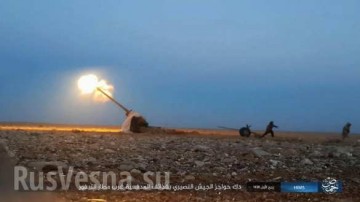 ВКС РФ и Армия Сирии отбрасывает ИГИЛ на 10 км от авиабазы Т-4 под Пальмирой (18+)