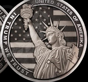 В городе Златоусте Челябинской области сделали памятную монету с изображением Дональда Трампа