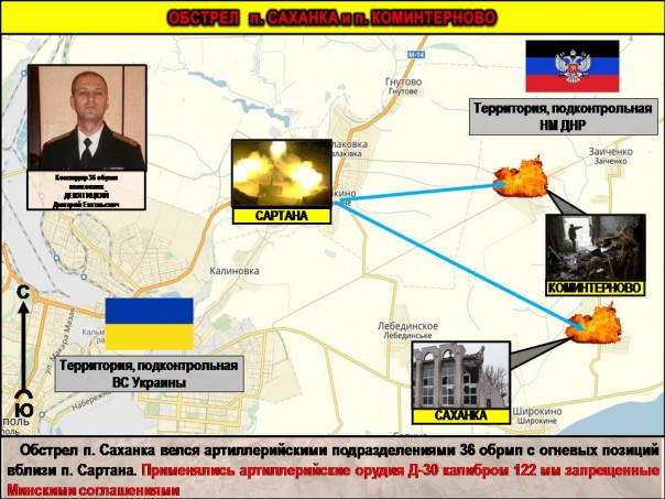 Сводка от МО ДНР 3 января 2017. Командование ДНР назвало офицеров ВСУ, руководивших обстрелами Новоазовского района в декабре