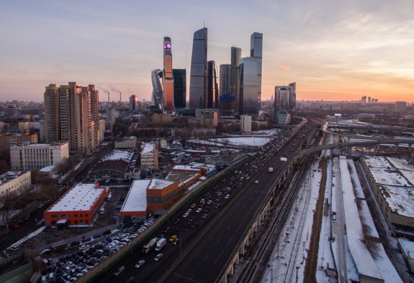 Очевидцы сообщают о пожаре в "Москве-Сити"