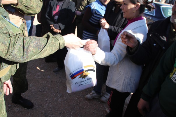 Гуманитарная акция РФ в населенном пункте Эль-Харики, провинции Хомс Гуманитарная акция РФ в населенном пункте Эль-Харики, провинции Хомс