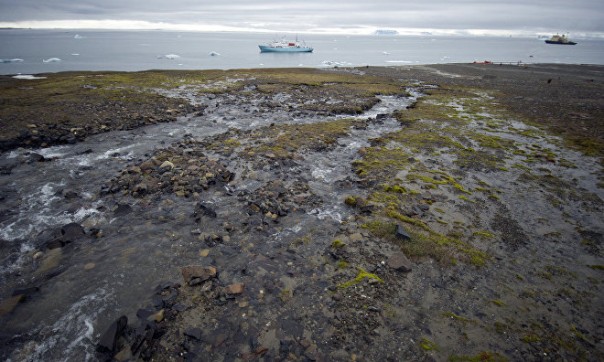 Беспилотник снял на видео гигантскую трещину во льду Антарктиды | Из-за глобального потепления в Арктике появился новый остров