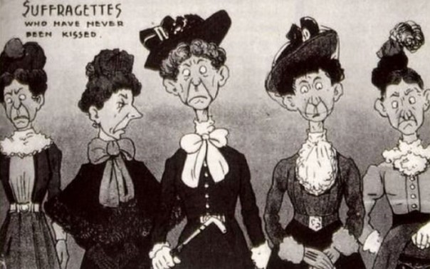 Ретрооткрытки, показывающие страх общества перед расширением прав женщин Ретрооткрытки, показывающие страх общества перед расширением прав женщин