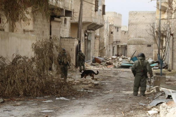 Российские саперы предотвратили мощный взрыв на складе в Алеппо