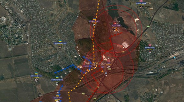 Обзор карты боевых действий на Донбассе от 30.01.2017 г.