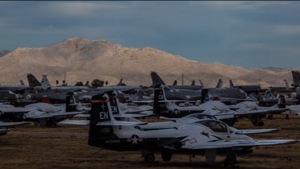 В сети появилось видео крупнейшего в мире "кладбища" авиатехники