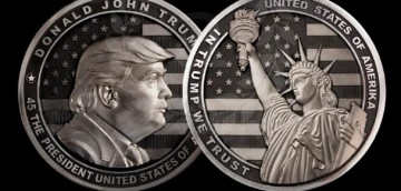 В городе Златоусте Челябинской области сделали памятную монету с изображением Дональда Трампа