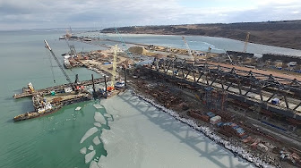 Мост через Керченский пролив 19 февраля 2017 года