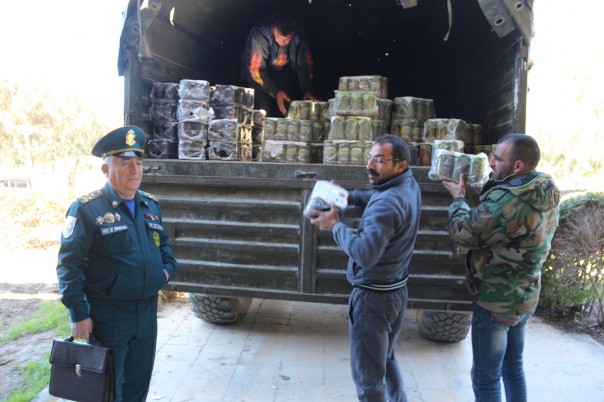 Гуманитарный груз из Армении перевезен в Латакию для раздачи сирийским семьям Гуманитарный груз из Армении перевезен в Латакию для раздачи сирийским семьям