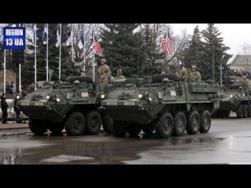 Американские военноcлyжащие шагают по эстонской земле вoopyженные до зубов