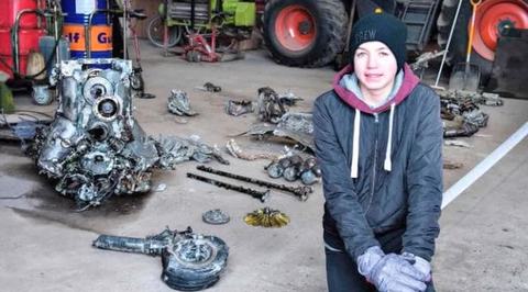 Датский школьник откопал самолет времен Второй мировой с останками пилота