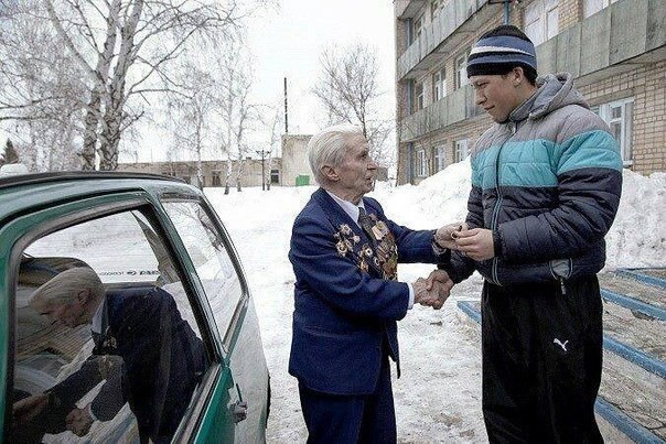 Быль про современных партизан, немца и ветерана