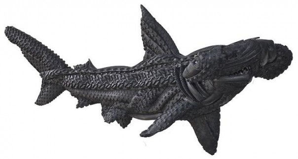 Бейсболист создаёт удивительные скульптуры из велосипедных шин Бейсболист создаёт удивительные скульптуры из велосипедных шин